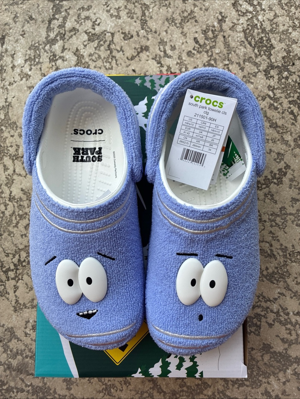 Brand new Crocs x South Park Towlie Classic Clog. Men’s size 8 / women’s 10